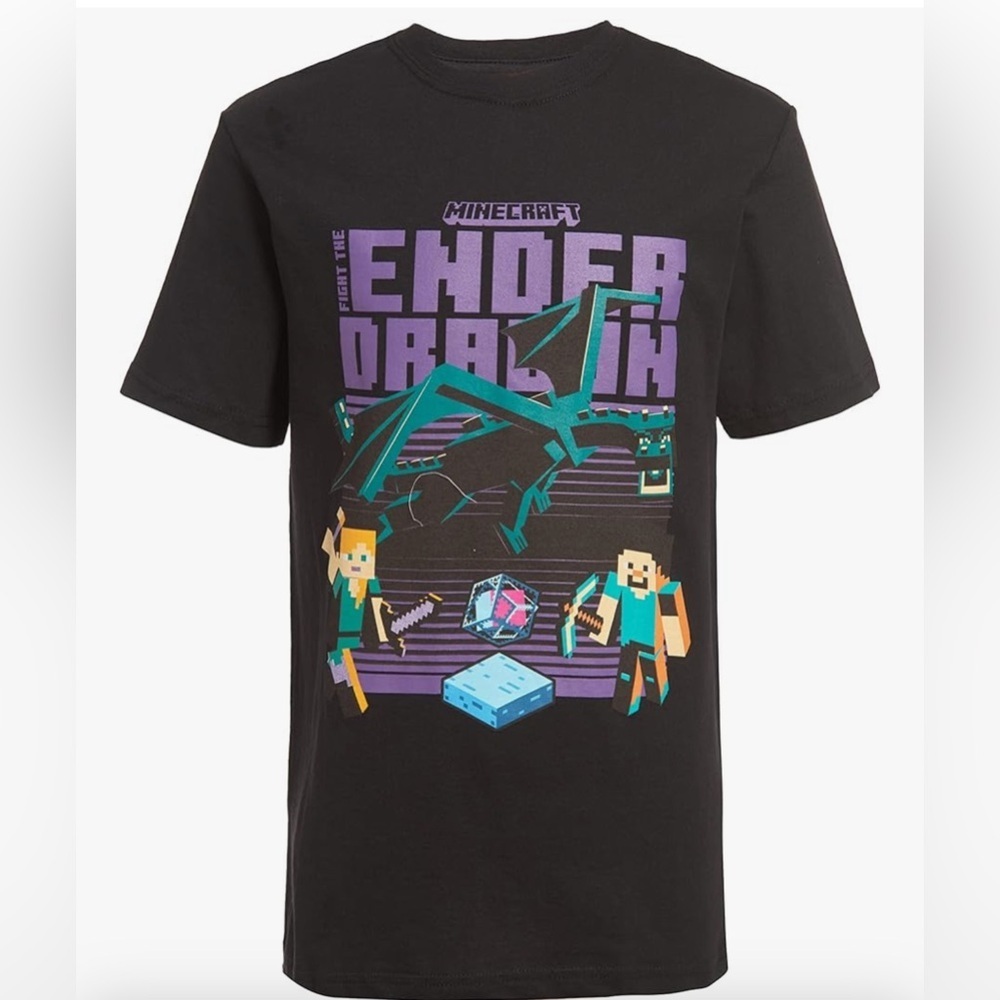 Minecraft Black Kids T-Shirt
